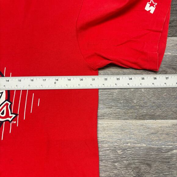 Vintage 90s Starter MLB St. Louis Cardinals Baseball Red Mens L USA Made T-Shirt - Picture 6 of 9